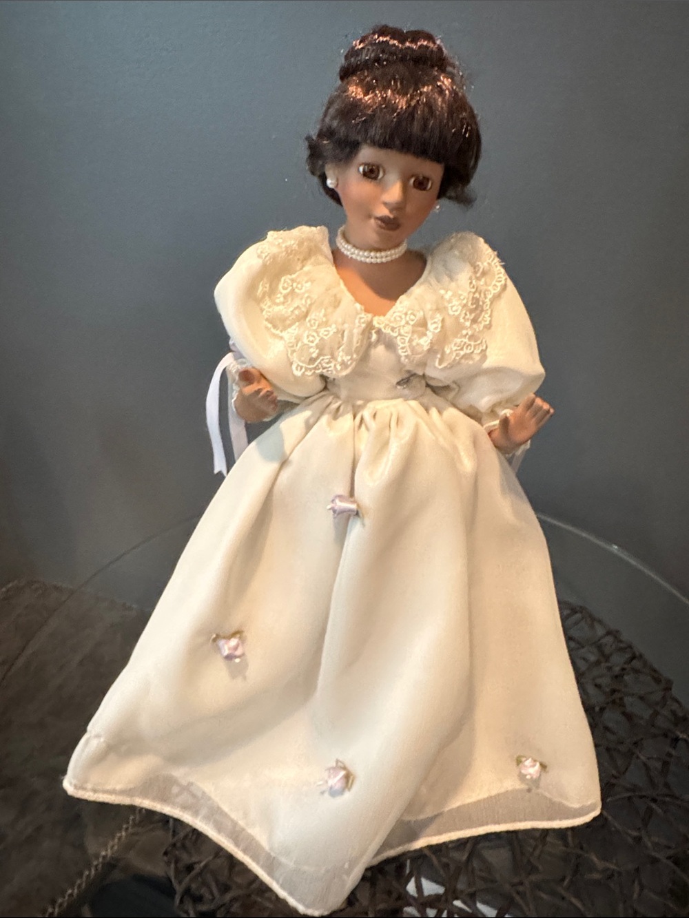 Avon 2000 “Source of Hope” Collectible Doll - African American Bride